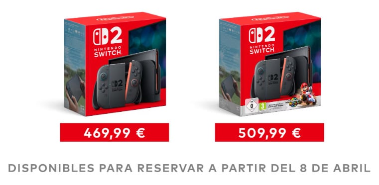 Precios de la Nintendo Switch 2
