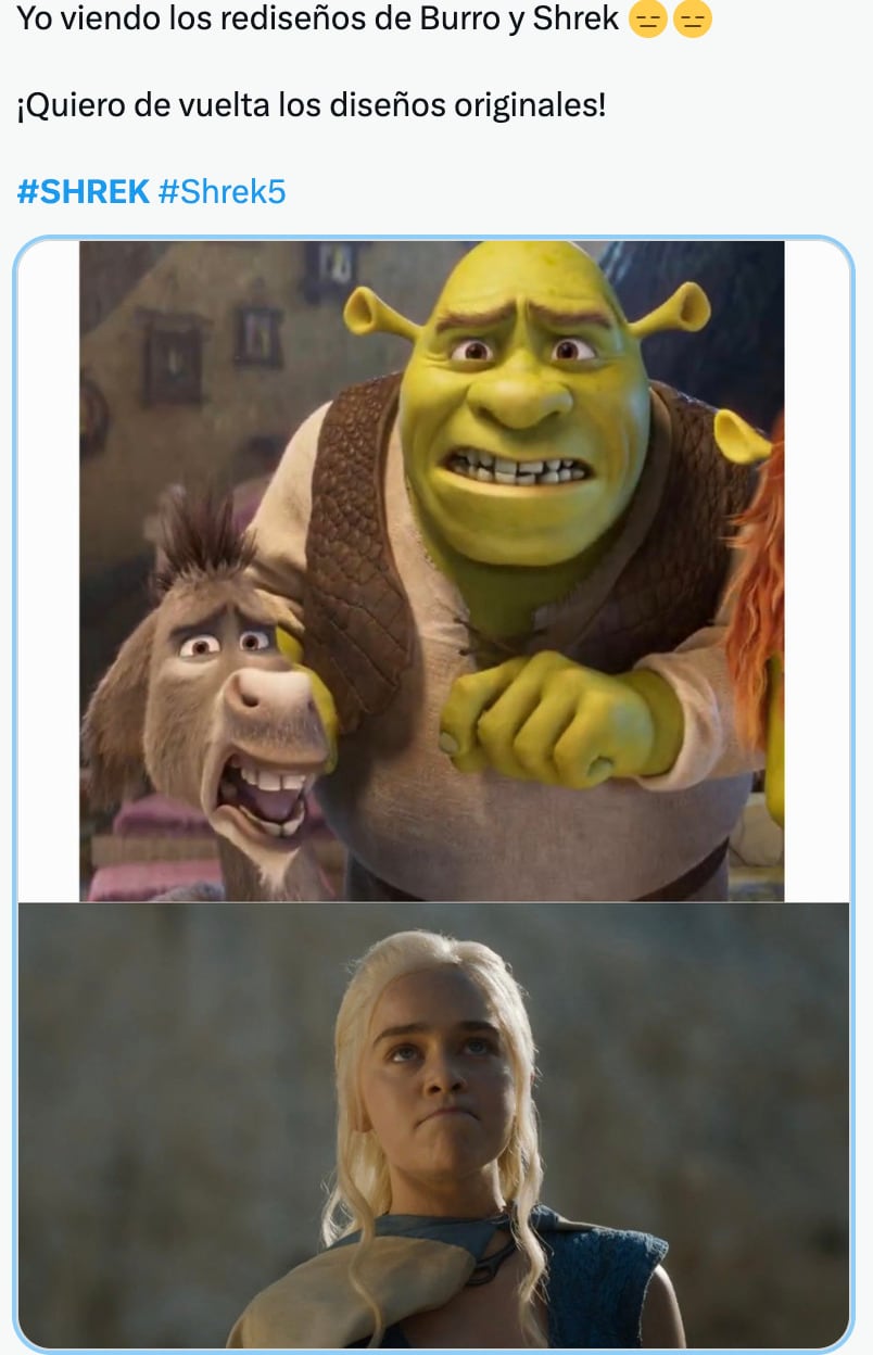 Usuarios comparan a Shrek 5 con Sonic Feo