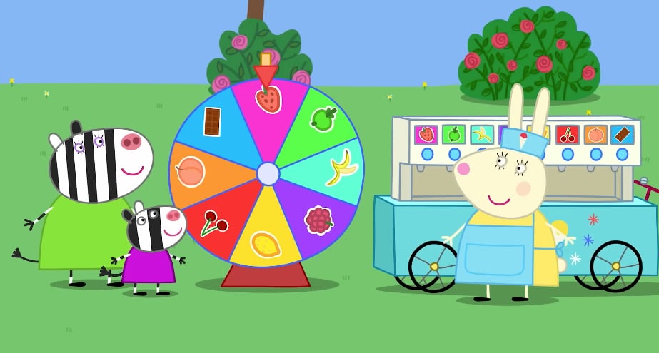 Bebidas coloridas de Peppa Pig