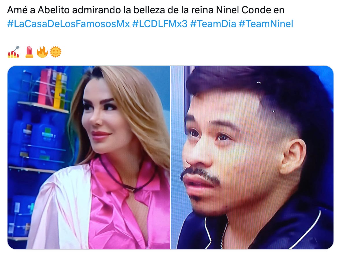 Ya hay shippeo entre Ninel Conde y El Abelito en La Casa de los Famosos México 2025