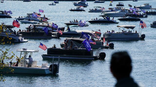 Barcos de apoyo a Donad Trump