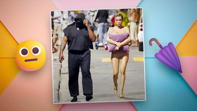 Bianca Censori se pasea con impermeable transparente