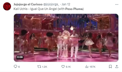 Memes de Peso Pluma y Kali Uchis por ‘Igual que un ángel’