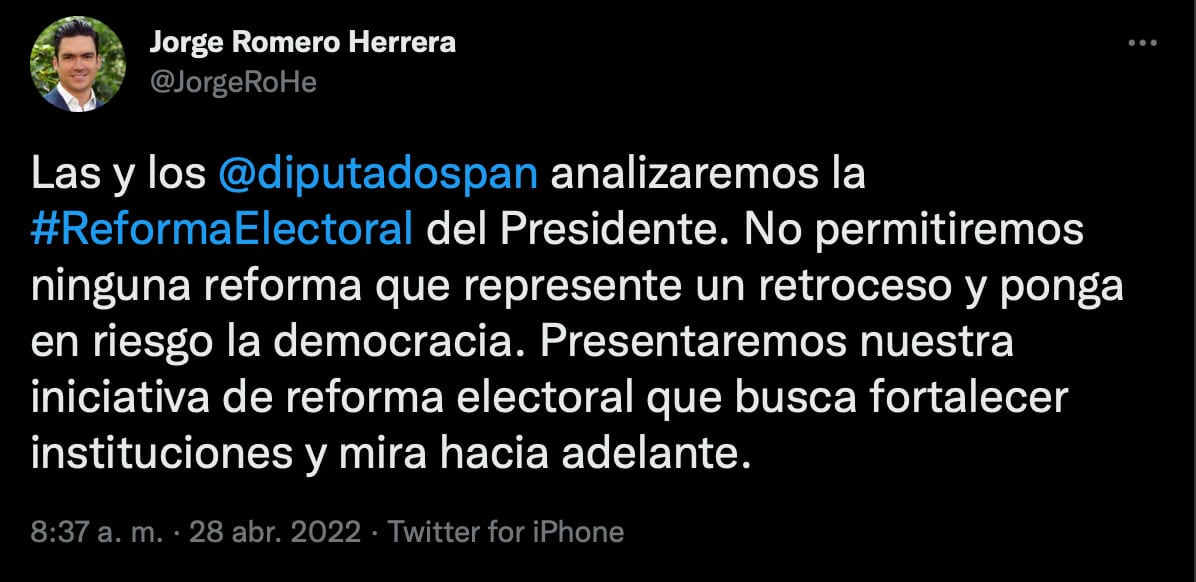 Partidos de la oposición anticipan que reforma electoral no pasará