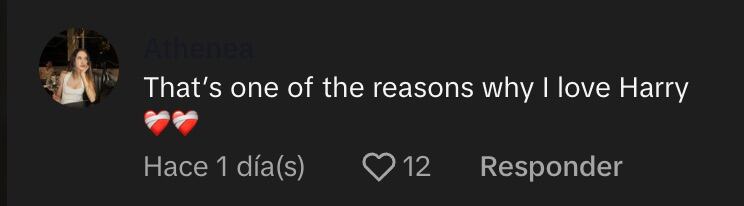 Comentarios a chica que recibió mensaje de Harry Styles