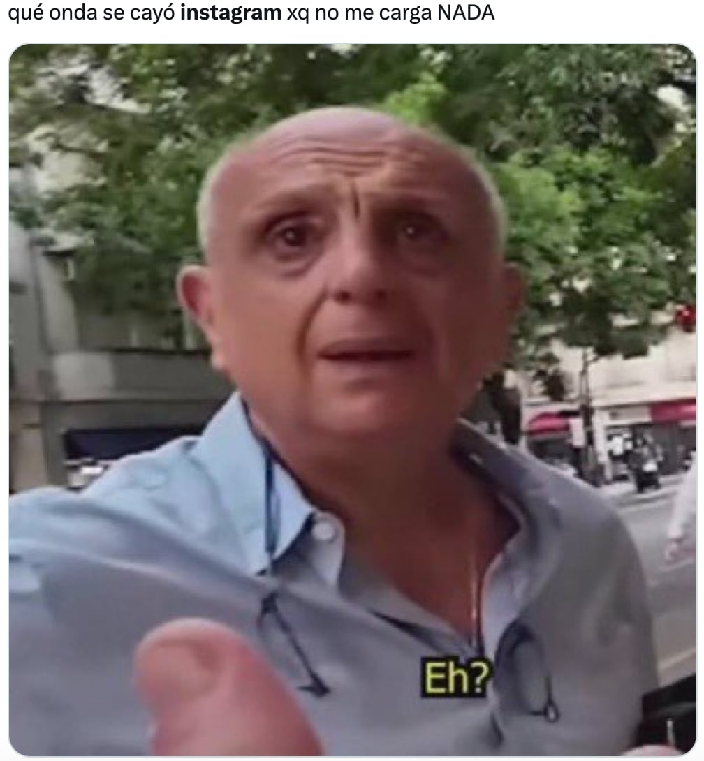 Memes de la caída de Instagram