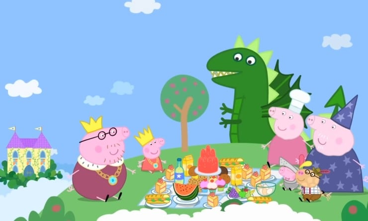 Peppa Pig es una princesa de cuento