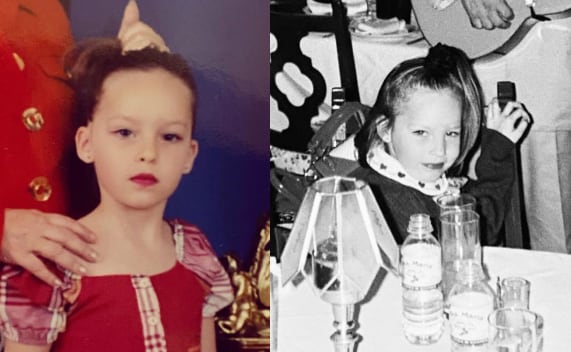 Belinda cuando era niña