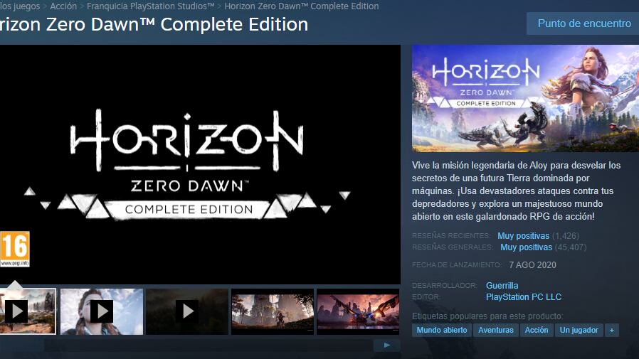 Horizon Zero Dawn (PlayStation PC)