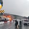 Accidente en el Arco Norte: grúa pierde el control y termina incendiándose