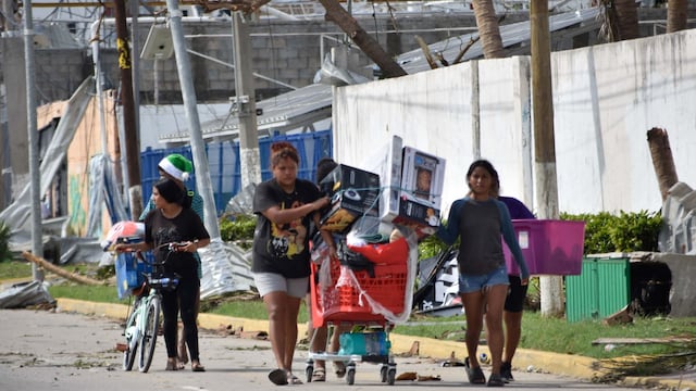 A 48 horas de que el Huracán categoría 5 ‘Otis’ tocara tierra, la denominada punta o zona ‘Diamante’ se encuentra devastada