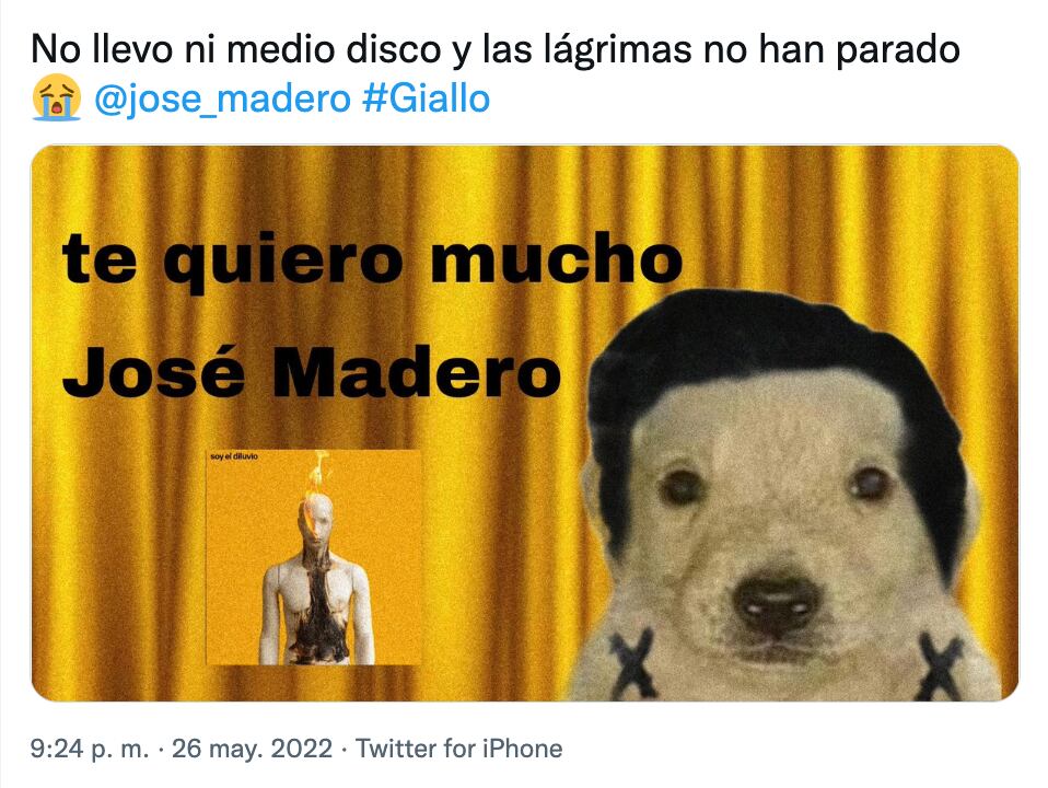 Meme por disco de José Madero
