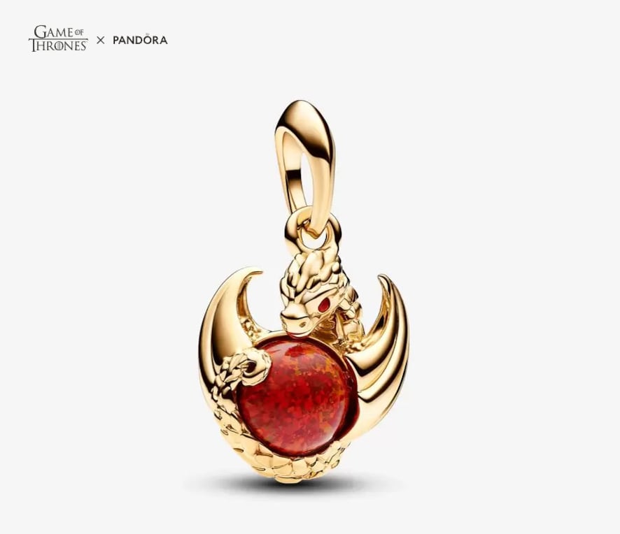 Game of Thrones Dragon Fire Dangle Charm