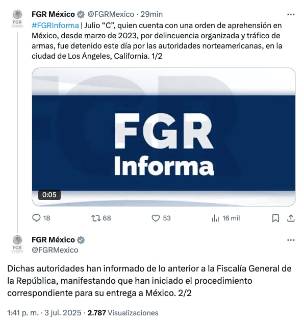 FGR confirma orden de aprehensión contra Julio César Chávez Jr