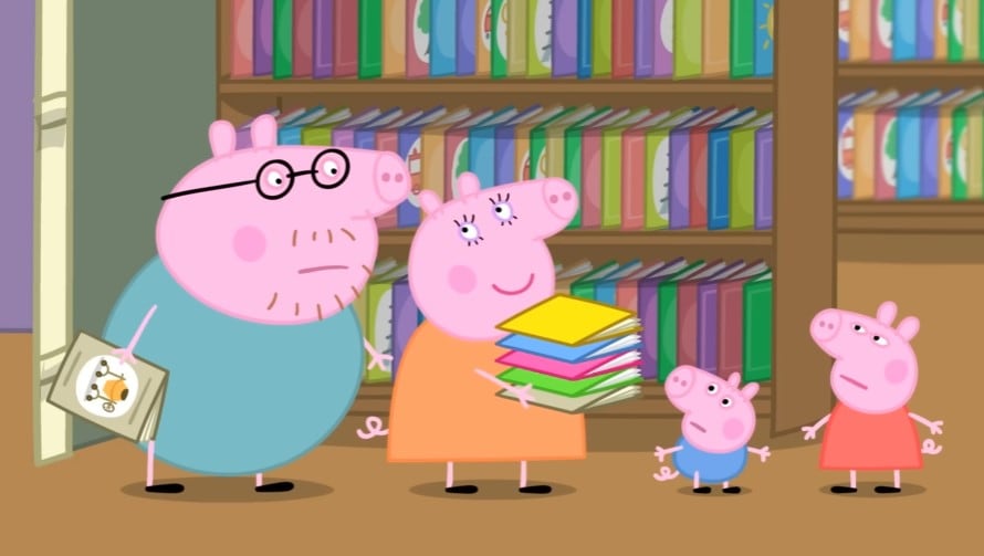 Peppa Pig visita la biblioteca