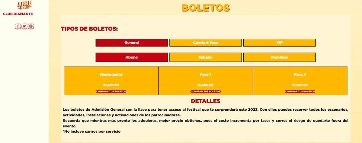 Arre HSBC 2023: Precio de boletos, cartel completo y fechas del primer festival de música mexicana