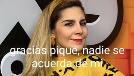 Karla Panini agradece a Gerard Piqué