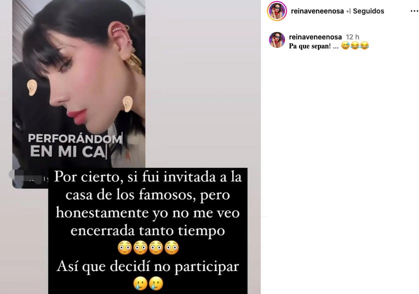 Sol León habría rechazado ingreso a La Casa de los Famosos México 2024