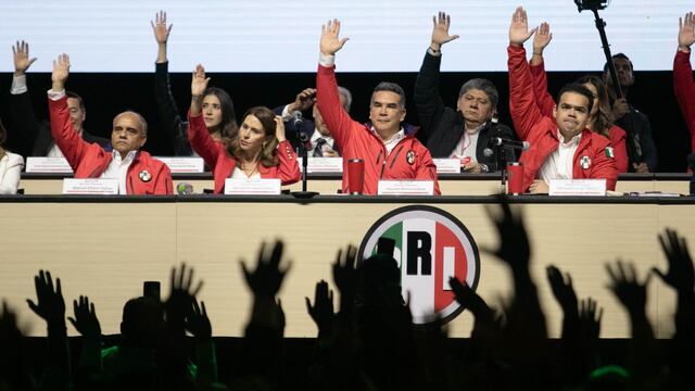 Alejandro Moreno Cárdenas, dirigente nacional del PRI, encabezó los trabajos de la 24 Asamblea Nacional Ordinaria del tricolor