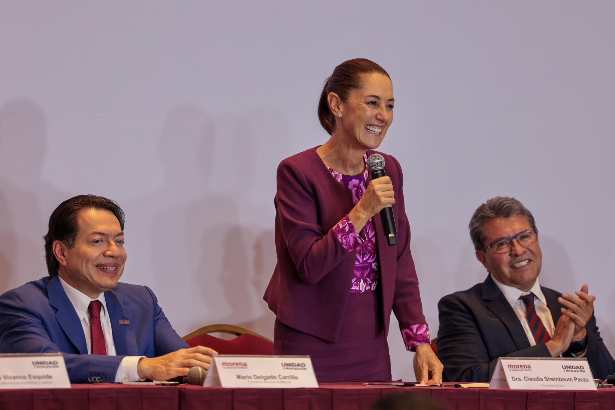 Claudia Sheinbaum felicita a Ricardo Monreal por su nombramiento como coordinador de Morena