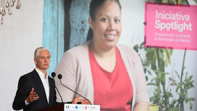 El gobernador Alfredo del Mazo presenta la Iniciativa Spotlight.