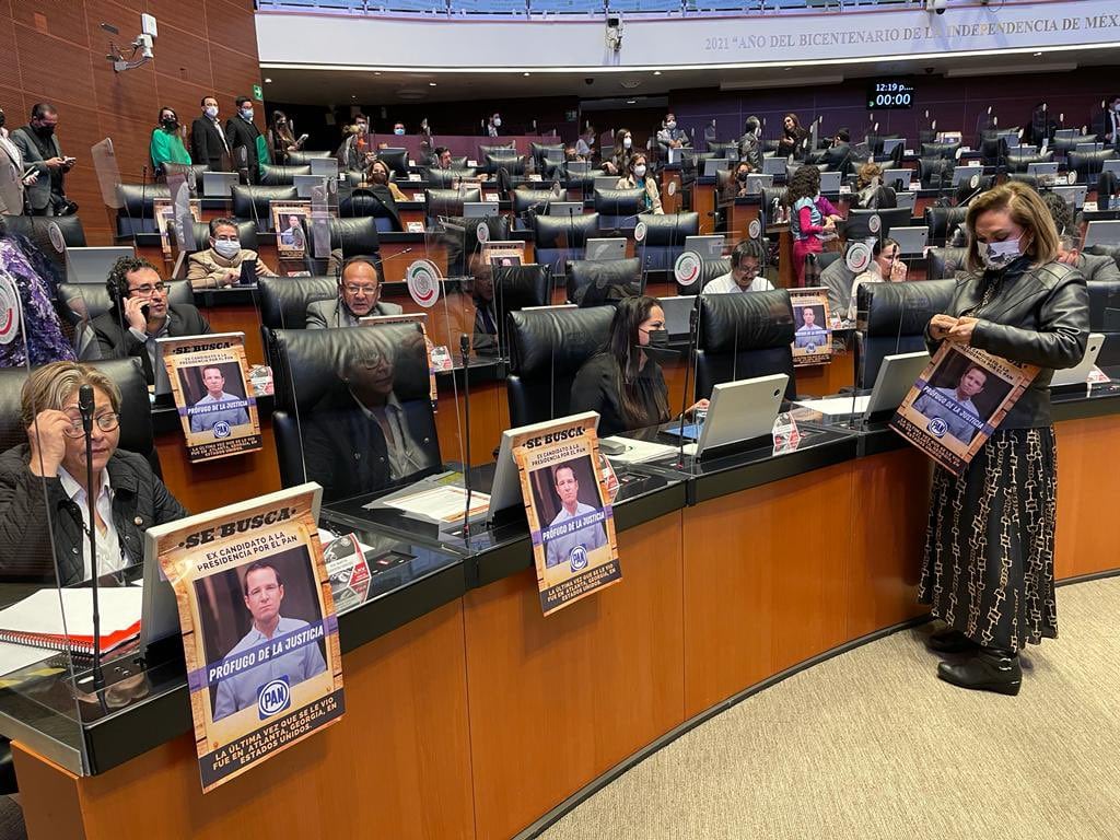 Senadores de Morena exponen a Ricardo Anaya como prófugo de la justicia/ Leticia De la Rosa