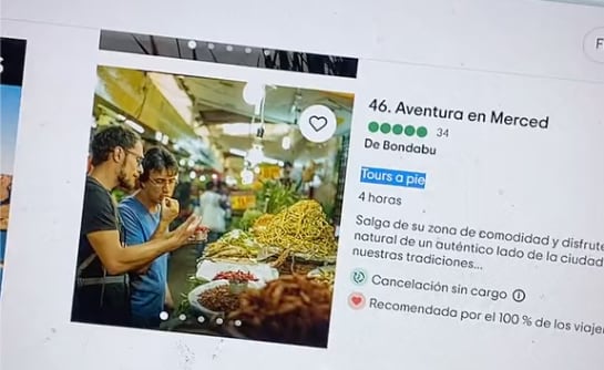 Anuncio de tour por La Merced