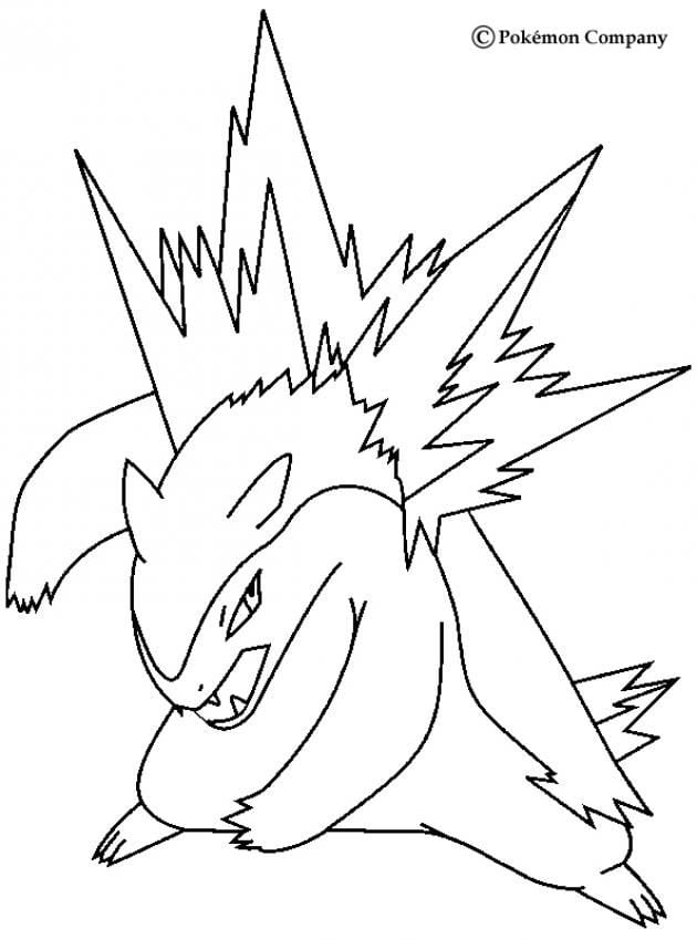 Dibujo para colorear de Typhlosion