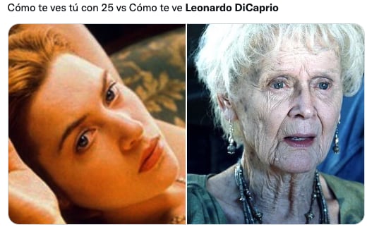 Memes de Leonardo DiCaprio y mujeres de 25 años