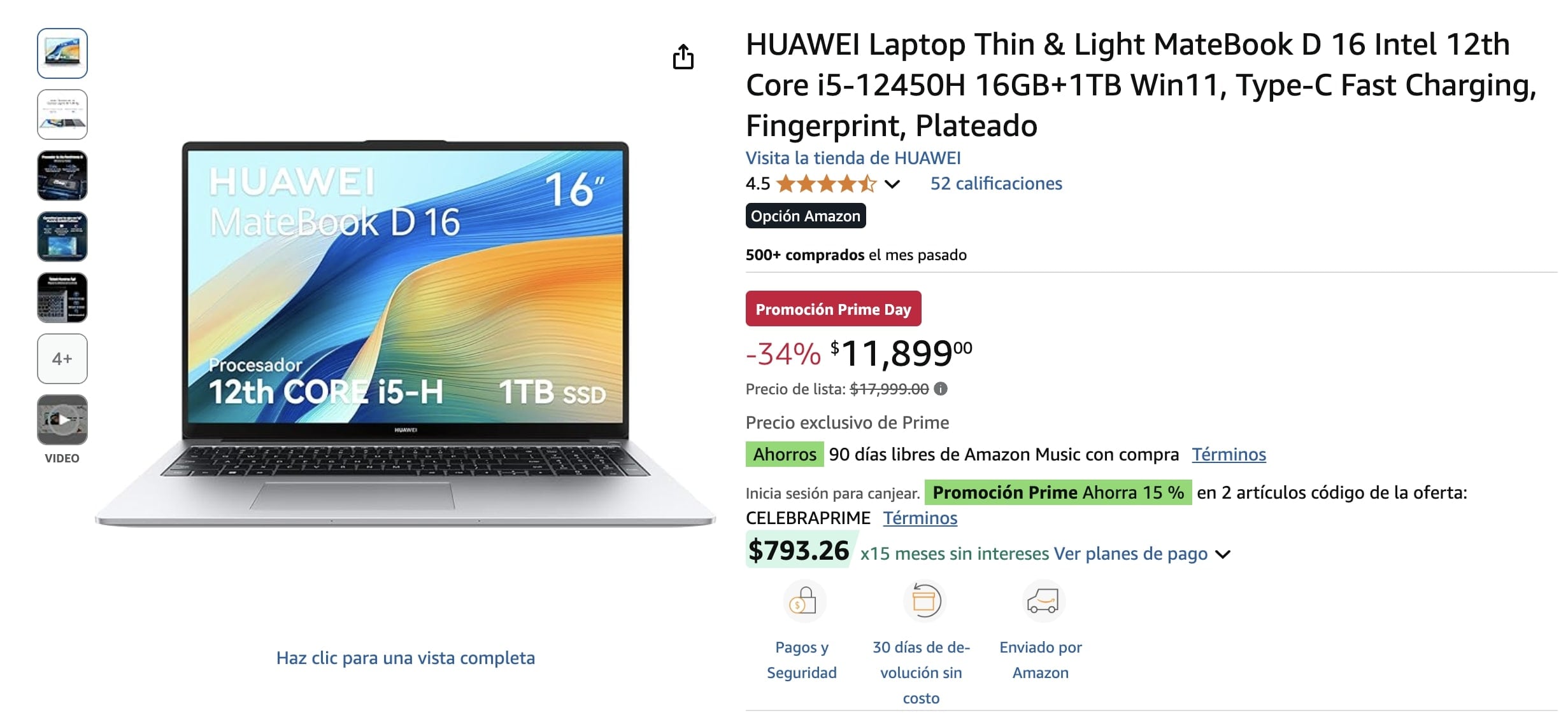MateBook D 16 de Huawei
