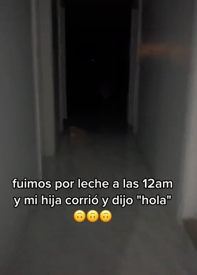 Niña saluda a fantasma en TikTok