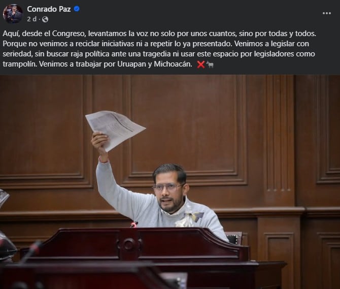 Conrado Paz arremete contra Carlos Bautista Tafolla