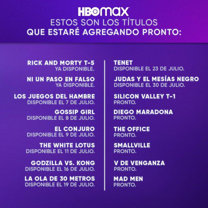 Estrenos HBO Max