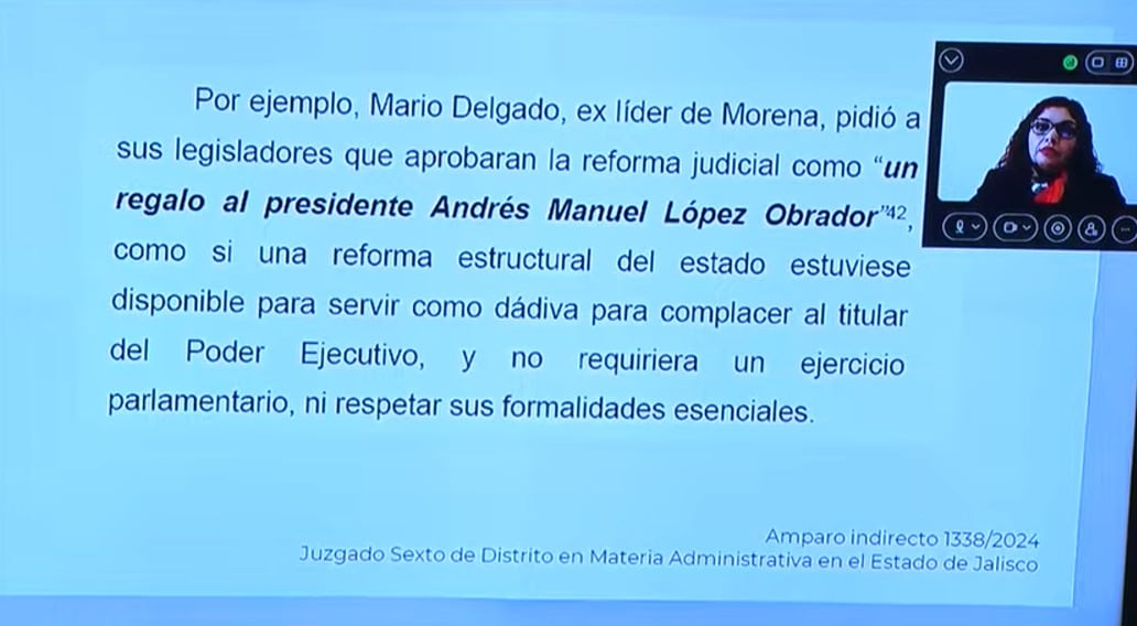 Reforma al Poder Judicial fue regalo para AMLO