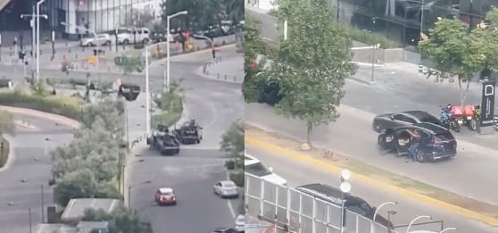 Balacera en Zapopan, Jalisco, frente al centro comercial Andares.