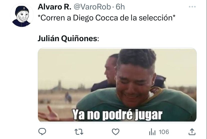 Los fans de la Selección Mexicana se burlaron de Julián Quiñones tras la salida de Diego Cocca.