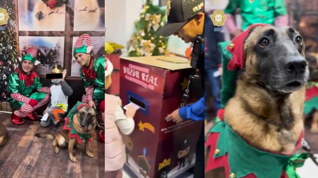 Buzón navideño en la SSC CDMX