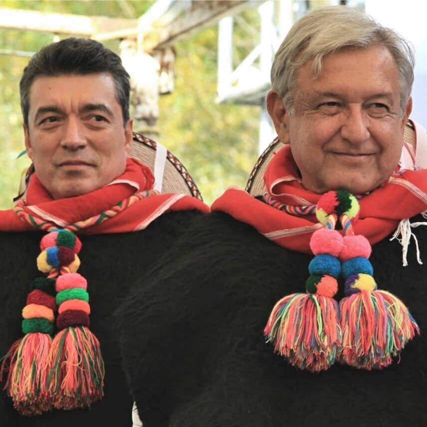 Rutilio Escandón y AMLO