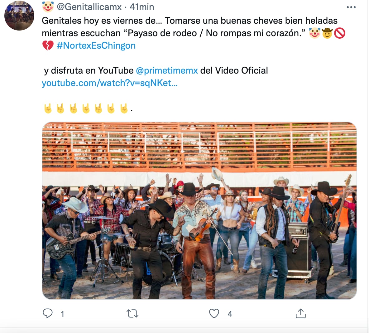 Genitallica anuncia su versión de 'Payaso de Rodeo' y 'No rompas más' al lado de Caballo Dorado