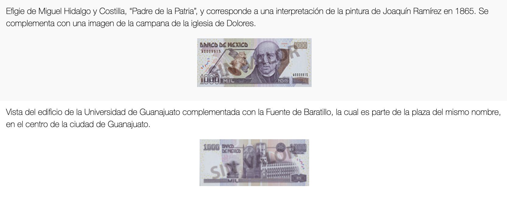 Billete de 1, 000 pesos familia D1