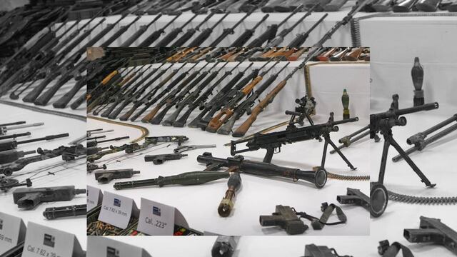 Armas decomisadas