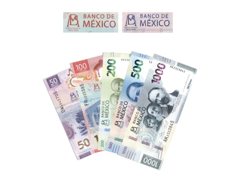 Banco de México lanza billetes y moneda