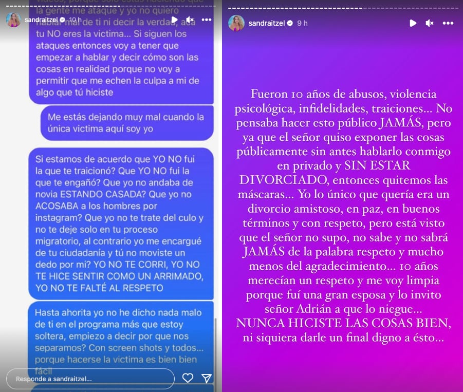 Adrián Di Monte amenaza a su ex con hablar de ella