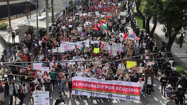 Segunda marcha contra la gentrificación en CDMX