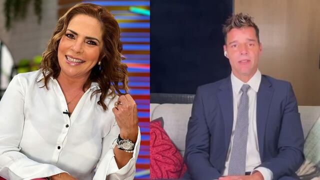 Ana María Alvarado y Ricky Martin.