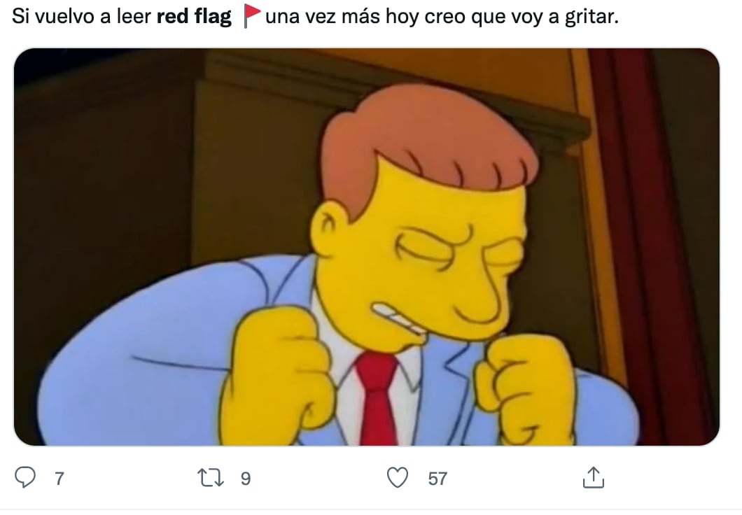 Memes sobre el emoji de red flag
