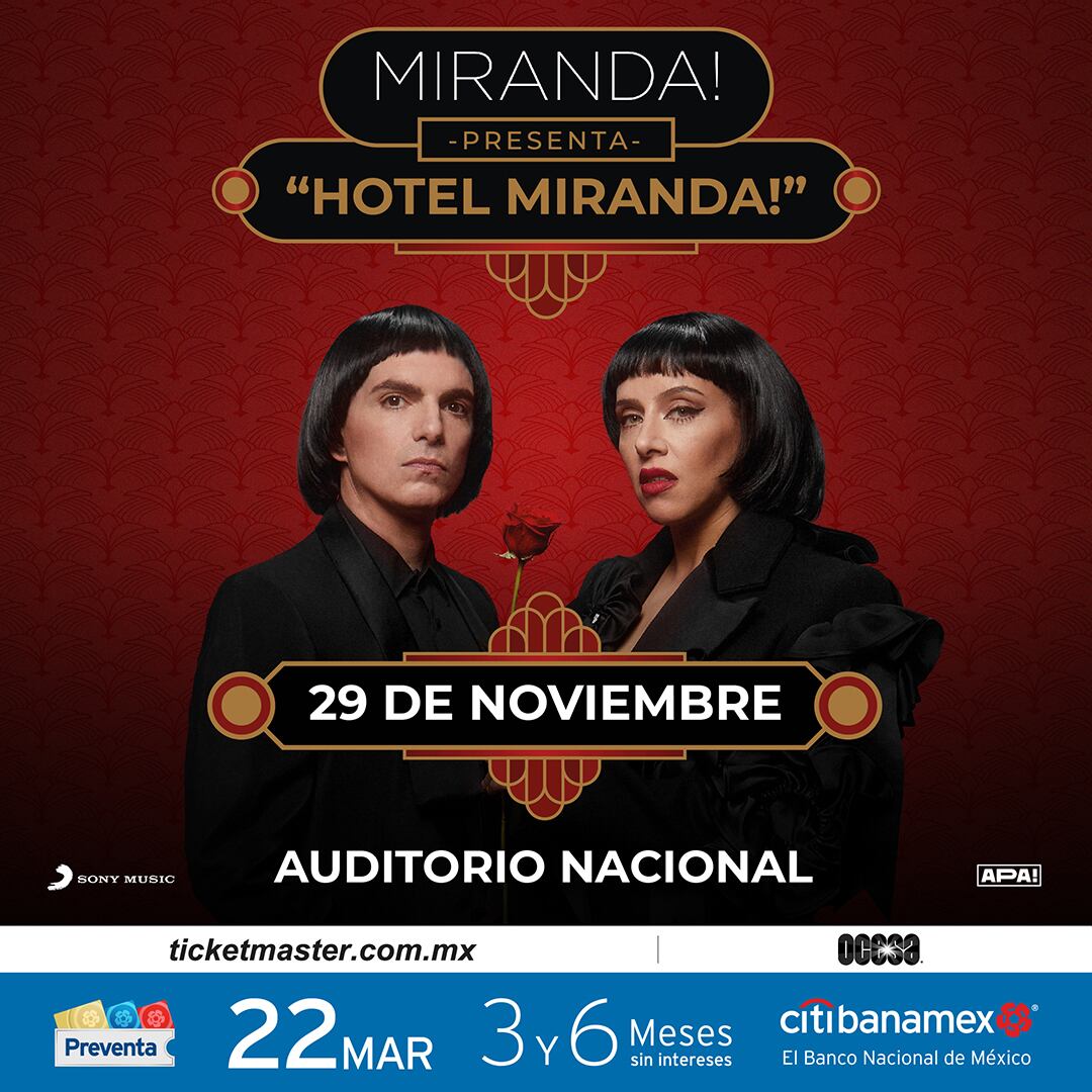Miranda en México: Precio de los boletos para su concierto en el Auditorio Nacional
