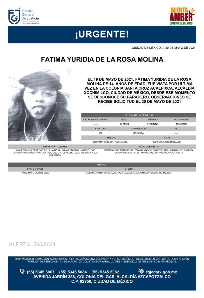 Ficha de búsqueda de Fátima