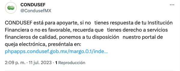 Condusef pide a usuarios de Invex iniciar queja