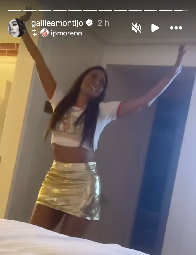 Isaac Moreno graba baile privado de Galilea Montijo